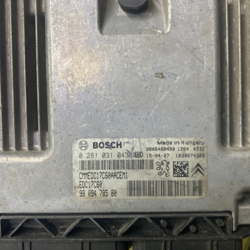 BOSCH 0 281 031 043, EDC17C60, 98 094 785 80, Peugeot/Citroën, 9806460480