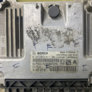 BOSCH 0 281 019 817, EDC17C10, 98 059 473 80, Citroën/Peugeot, 9666729580